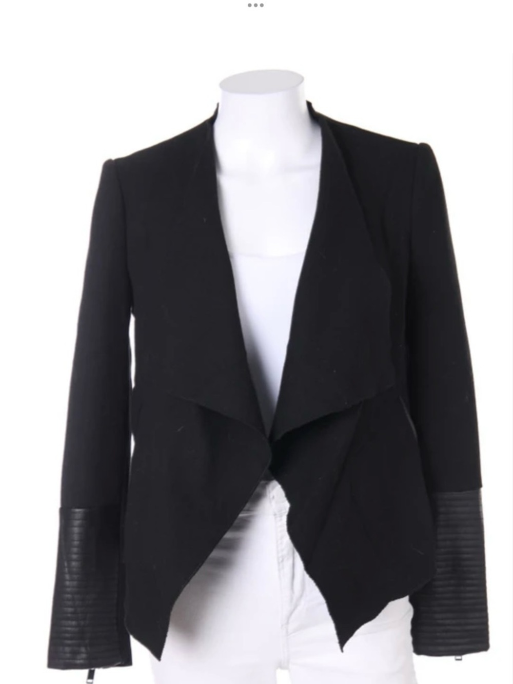 ❤️ ZARA JACKET with Faux Leather Trim